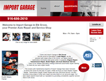 Tablet Screenshot of importgarage.net